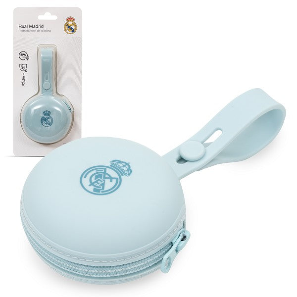 Portachupetes de Silicona Real Madrid Azul