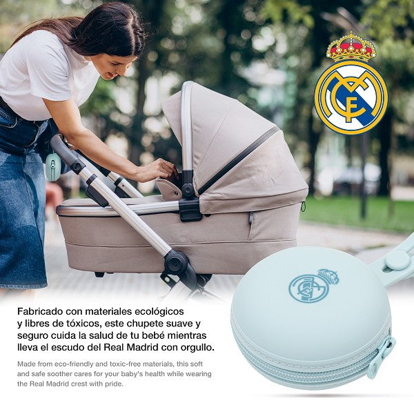 Portachupetes de Silicona Real Madrid Azul