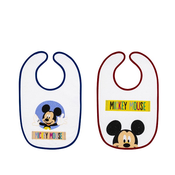 Pack 2 Baberos rizo plastificado Mickey