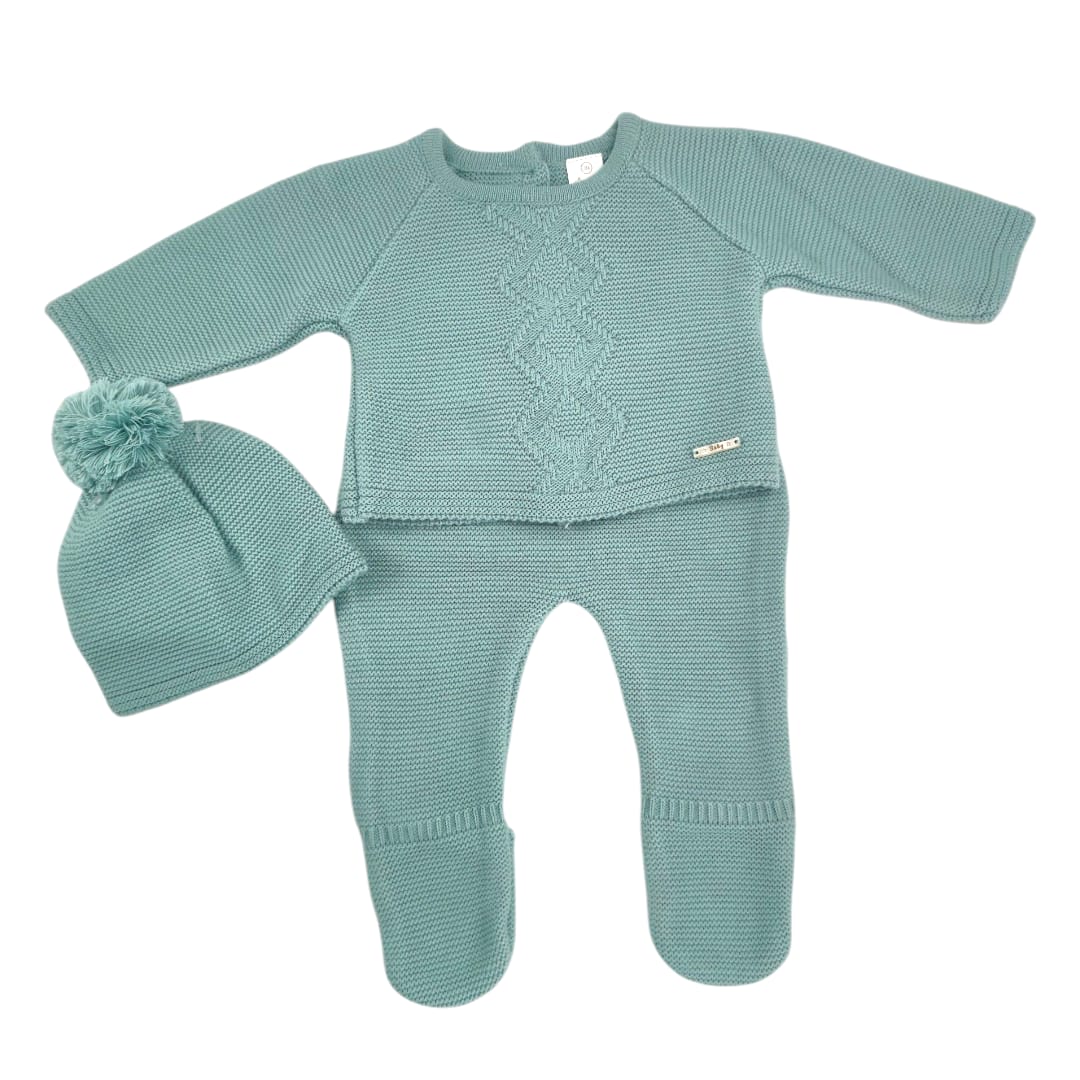Conjunto de punto bebé Mint