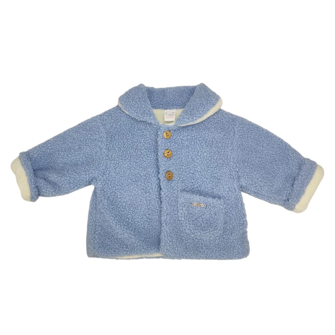Abrigo Chaqueta Bebé Borreguito Azul