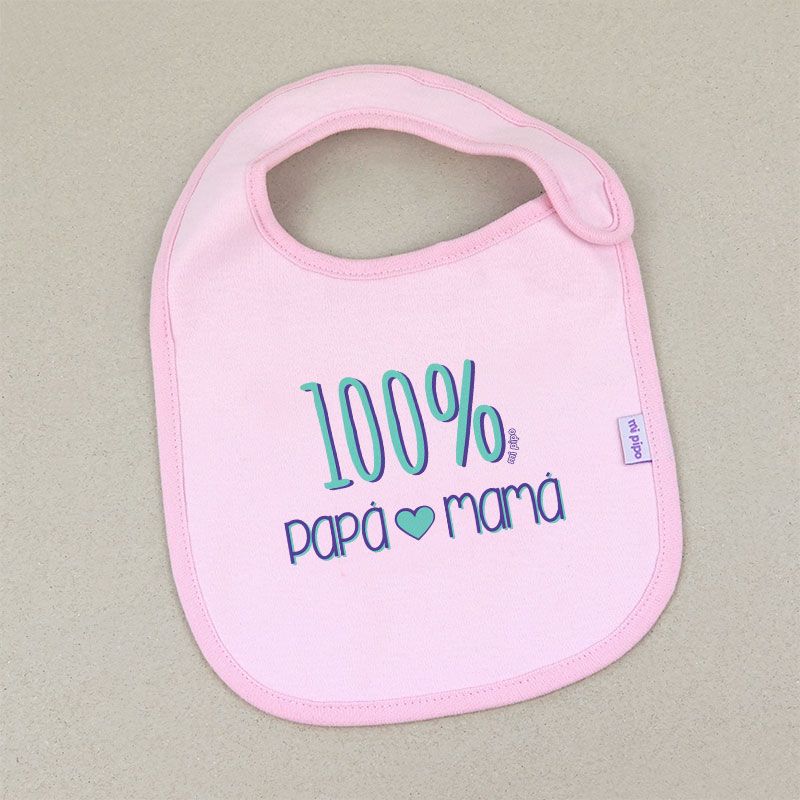 Babero Divertido 100% Papá-Mamá - Mikeko