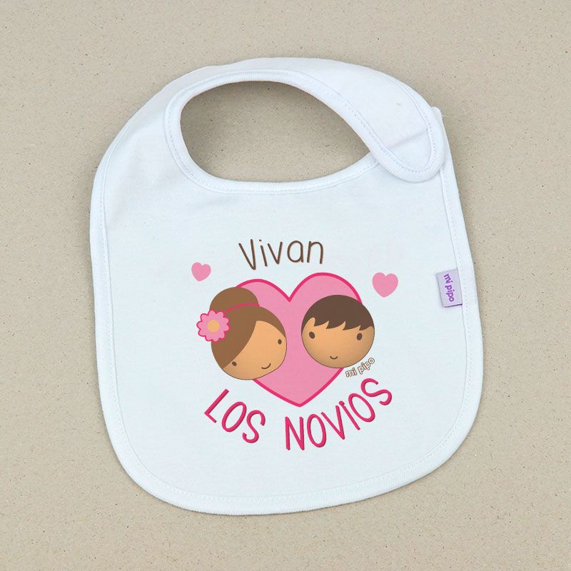 Babero Divertido Vivan los Novios - Mikeko