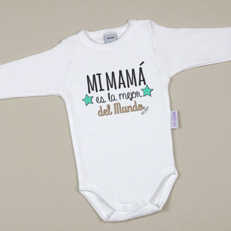 Babidu Body Divertido Mi Mamá es la mejor del mundo - Mikeko