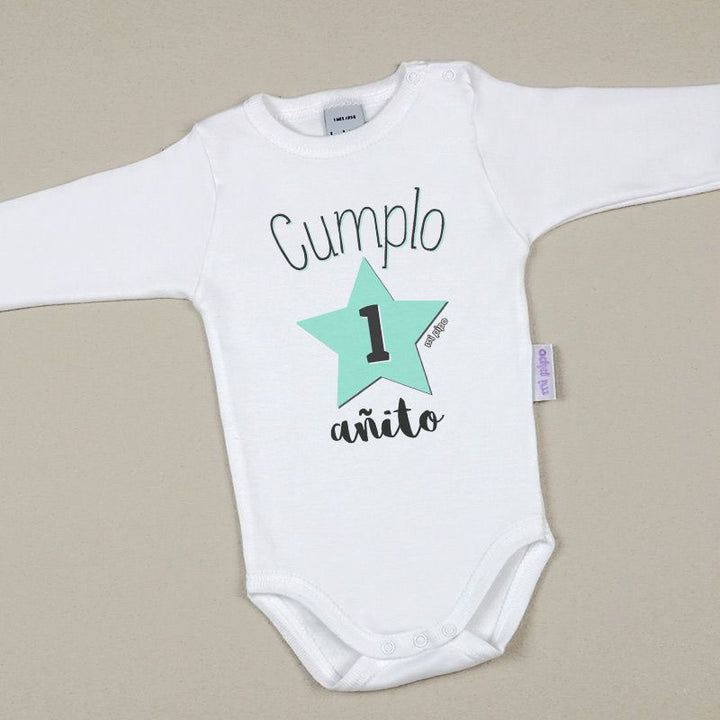 Babidu Body Divertido Cumplo 1 añito - Mikeko