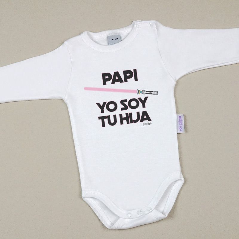 Babidu Body Divertido Papi Yo soy tu Hija Rosa - Mikeko