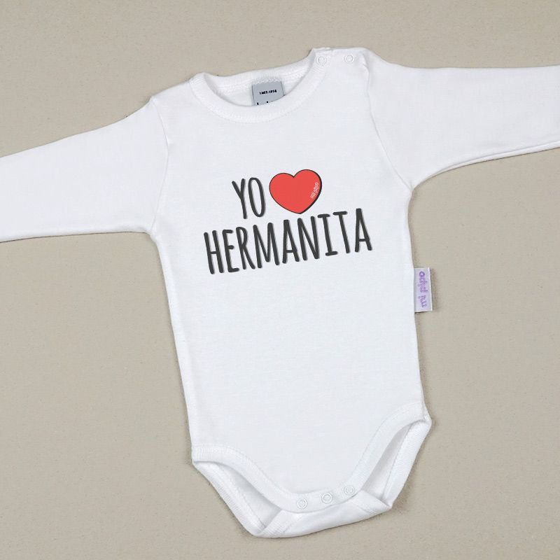 Babidu Body Divertido Yo corazón Hermanita - Mikeko