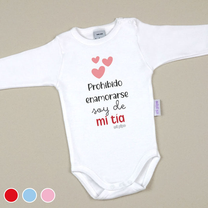 Babidu Body Divertido Prohibido enamorarse, soy de mi Tía