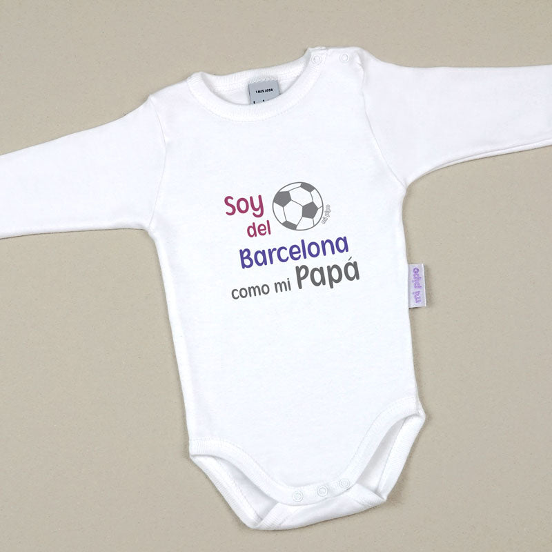 Babidu Body Divertido Soy del Barcelona como mi papá