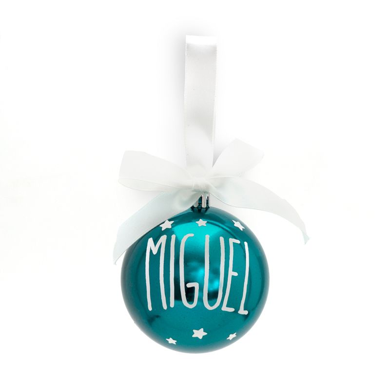 Bola con Lazo Navidad Verde personalizada - Mikeko