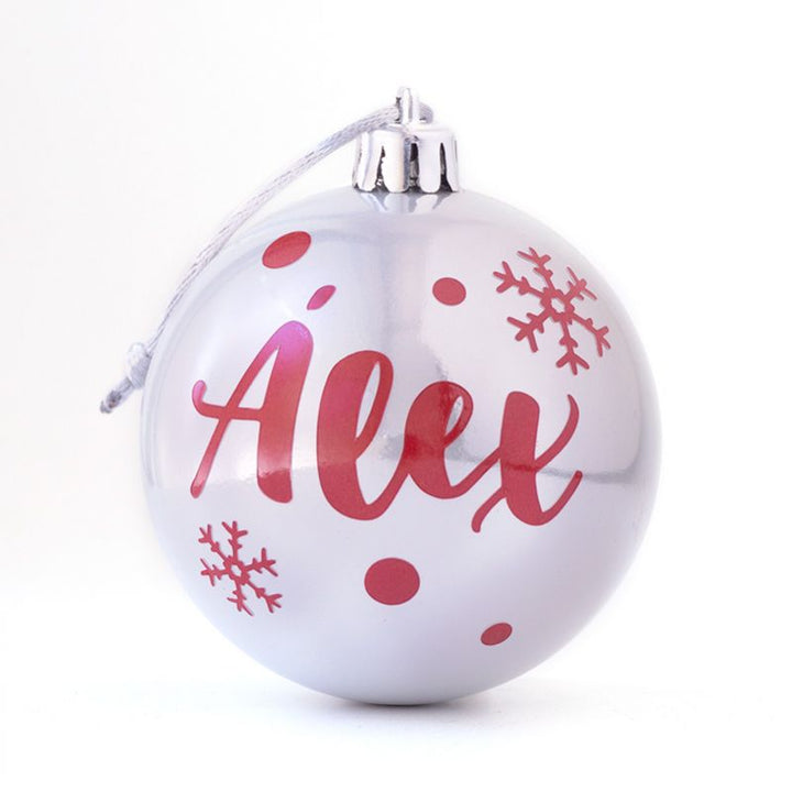 Bola Navidad 8 CM Personalizada. OFERTA POR TARA - Mikeko