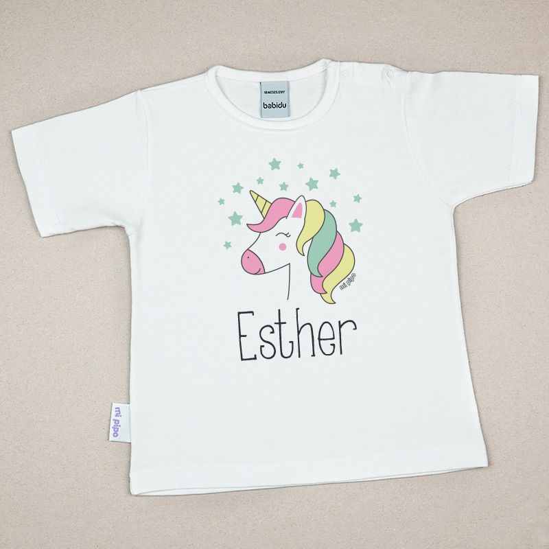 Camiseta o Sudadera Bebé y Niño/a Personalizada Unicornio - Mikeko
