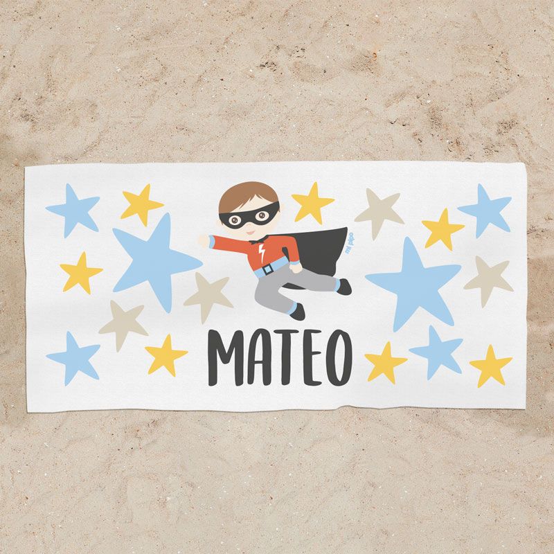 Capa de baño Premium Superhéroe Personalizada - Mikeko