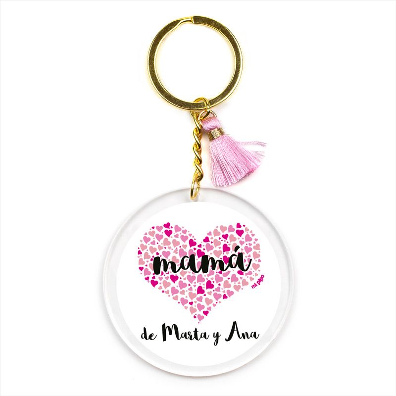 Llavero Metacrilato Súper Mami de (Nombre) PERSONALIZADO