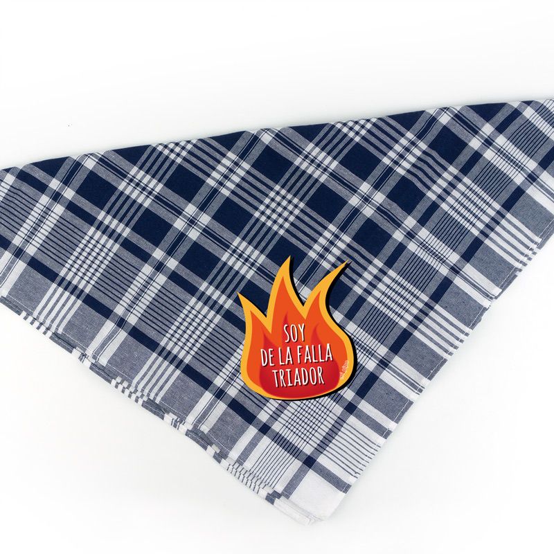 Pañuelo Fallero Soy de la Falla (Nombre) + Flama