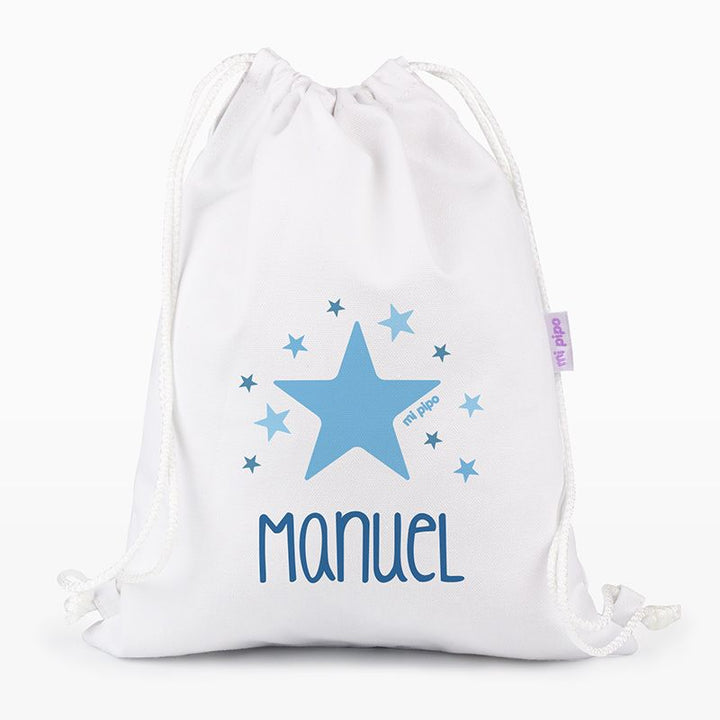 Petate Medium Lona Estrella Azul personalizado, color a elegir - Mikeko
