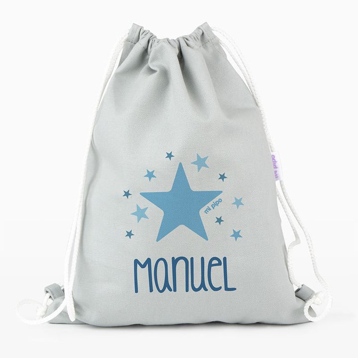 Petate Medium Lona Estrella Azul personalizado, color a elegir - Mikeko