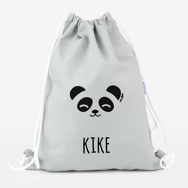 Petate Medium Lona Panda personalizado, color a elegir - Mikeko