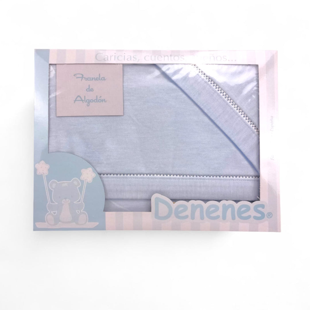 Sabana Franela Cuna Diente Azul