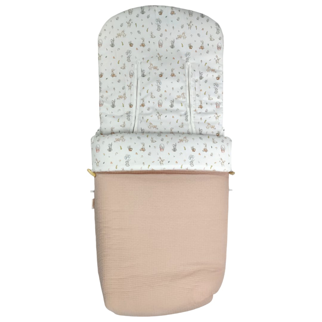 Saco Silla Universal Conejito Rosa