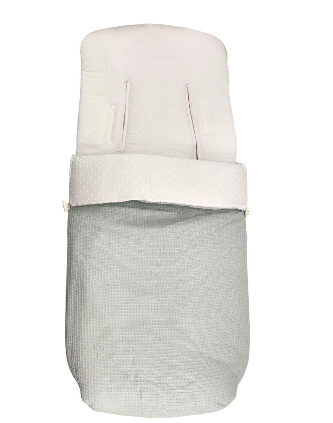 Saco de silla plumeti blanco y gofre Verde Mint