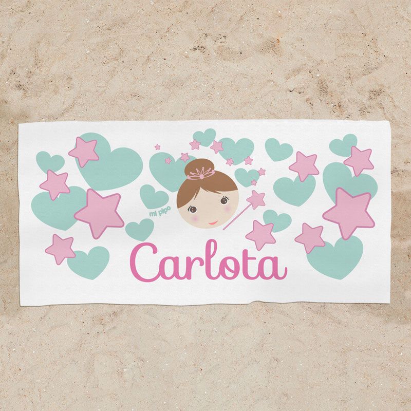 Toalla de baño Premium Hada Personalizada - Mikeko