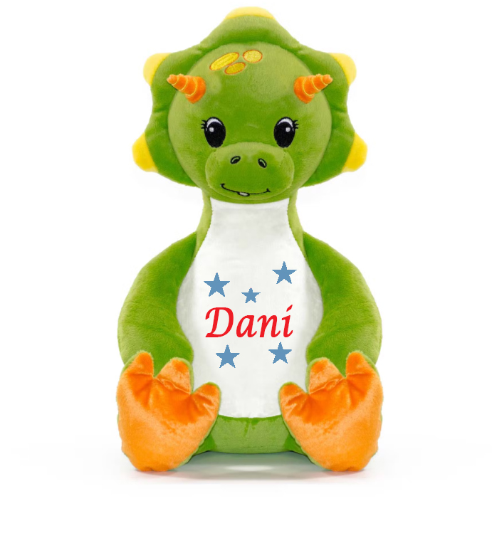 Peluche Personalizado Dino Verde - Mikeko