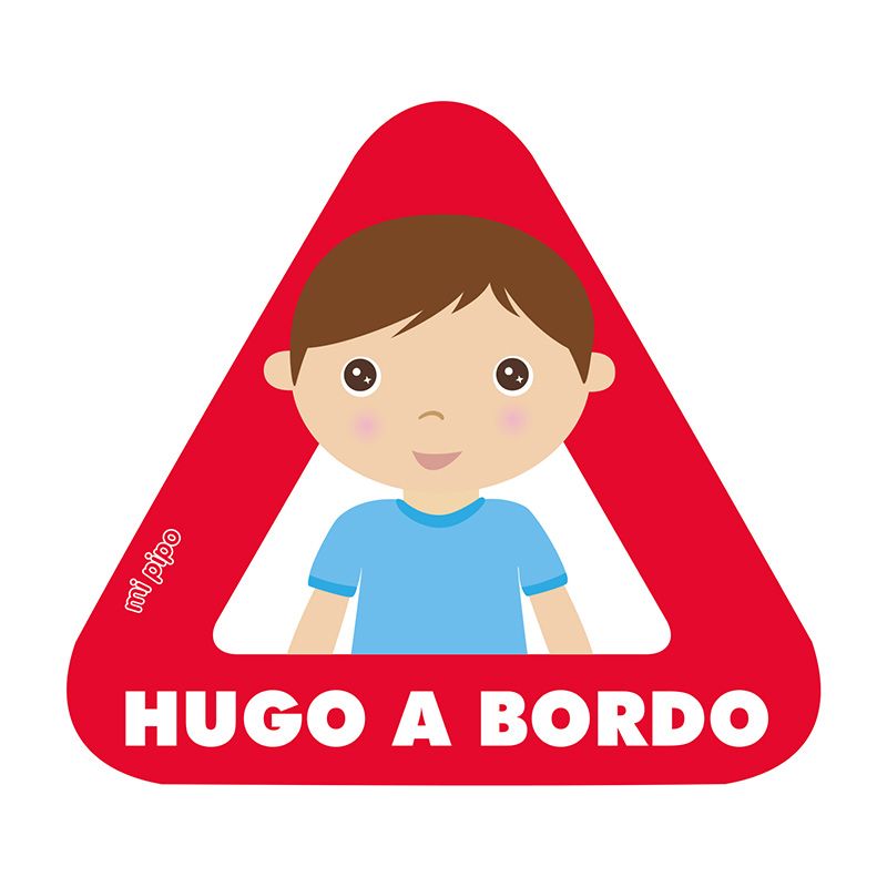 Adhesivo para coche Bebé a bordo Niño personalizado - Mikeko