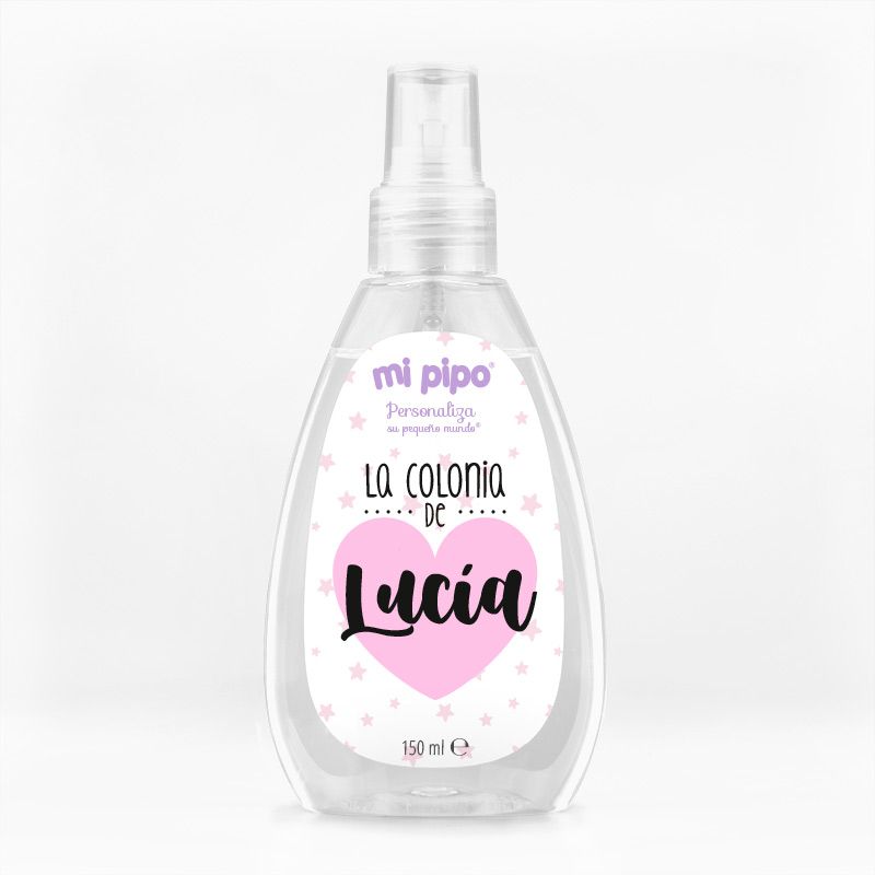 Agua Colonia personalizada La Colonia de Corazón Rosa 150 ml - Mikeko