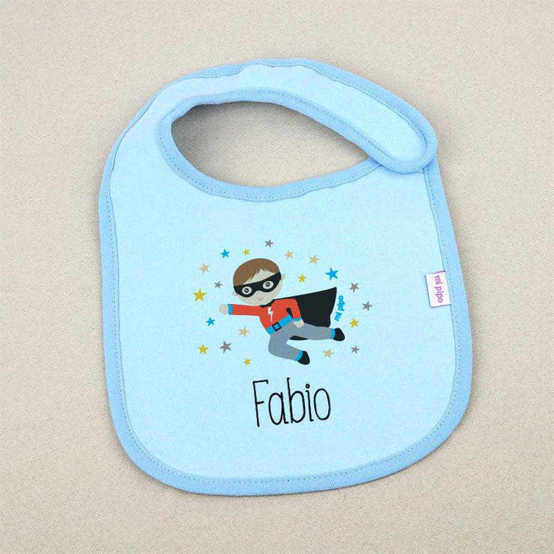 Babero Personalizado Superhéroe - Mikeko