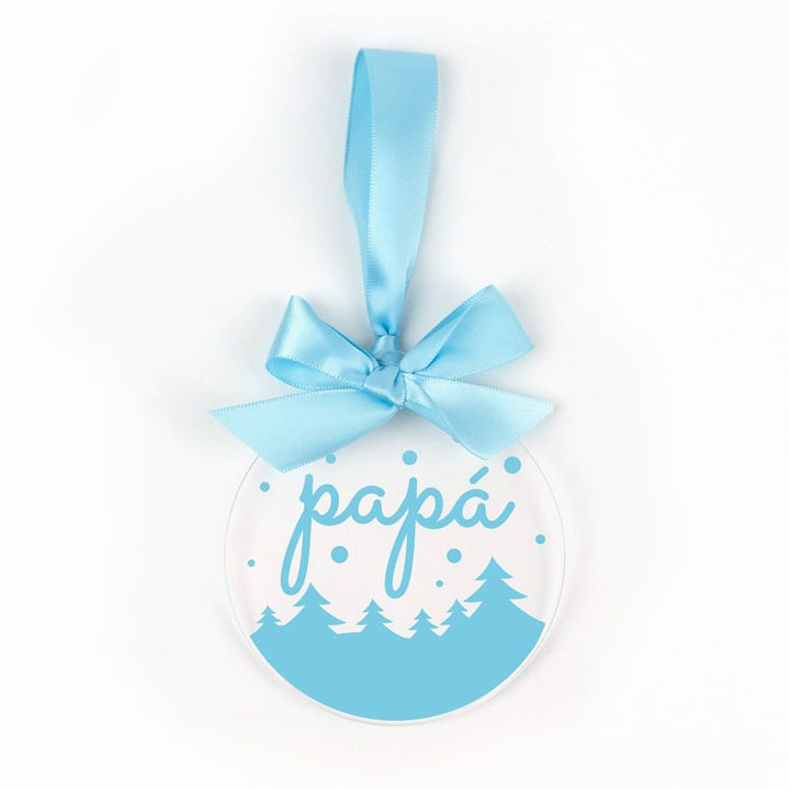 Bola Celeste Navidad METACRILATO Personalizada, elige diseño - Mikeko
