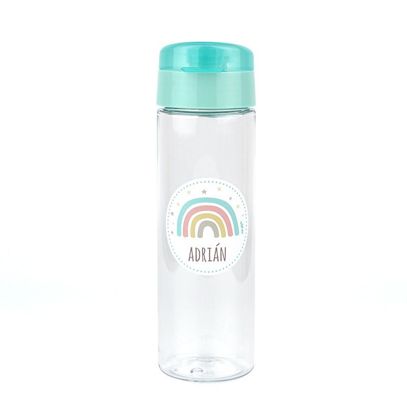 Botella Arcoíris Menta 600ml personalizada - Mikeko