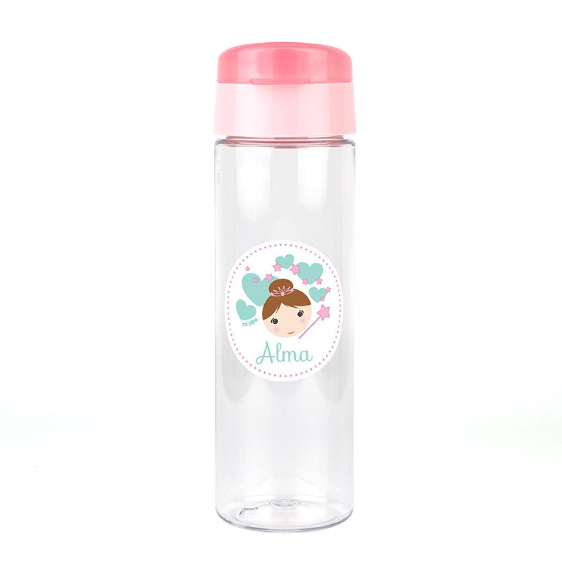 Botella Hada Rosa 600ml personalizada - Mikeko