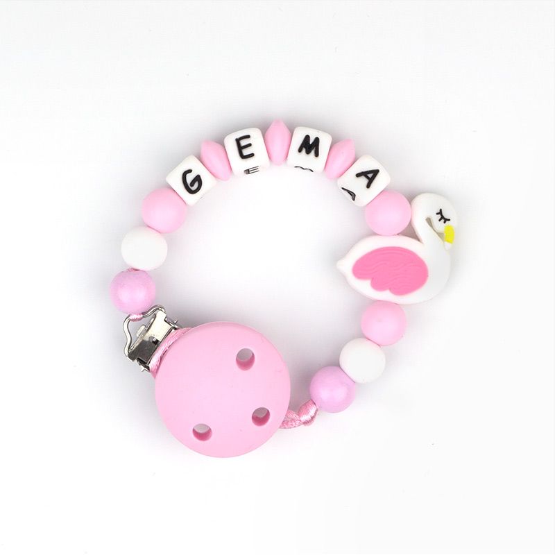 Cadenita de silicona Personalizada Cisne - Mikeko