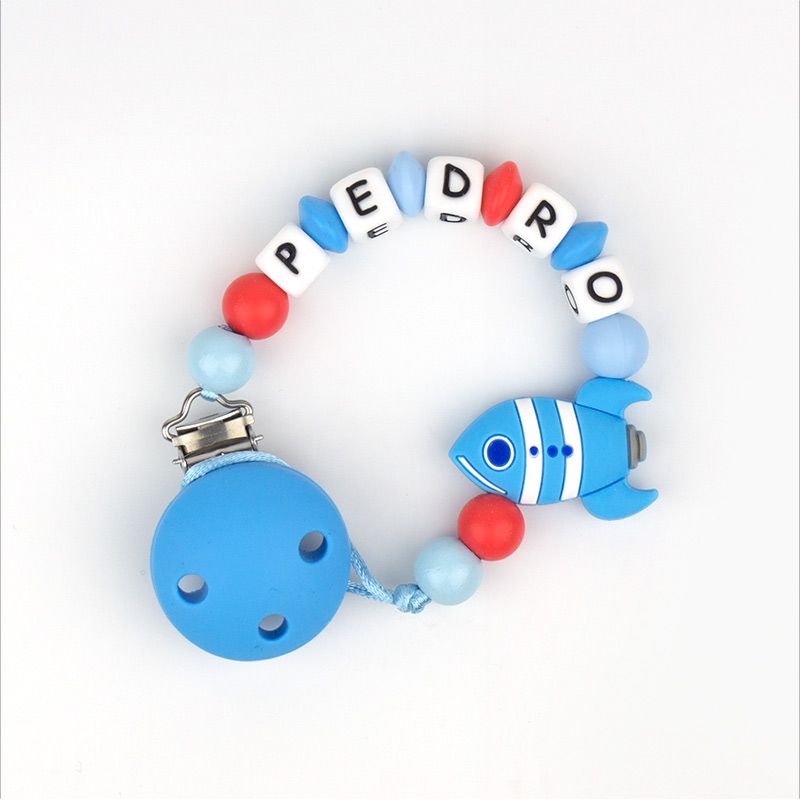Cadenita de silicona Personalizada Cohete - Mikeko
