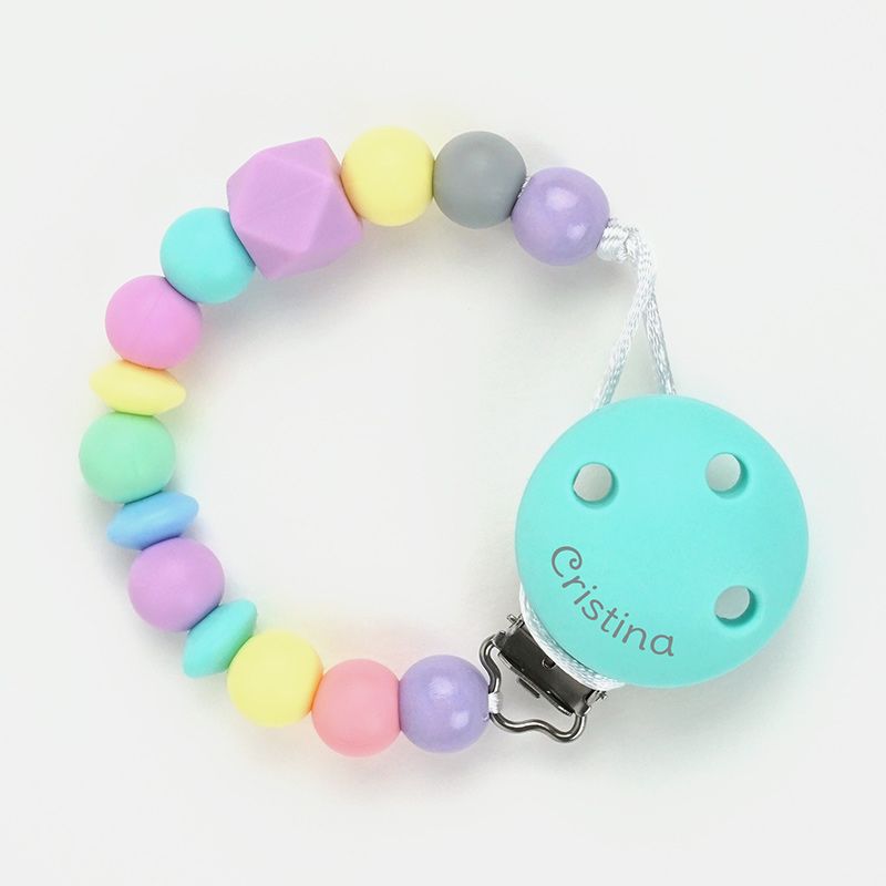 Cadenita Silicona Candy con nombre en el CLIP - Mikeko