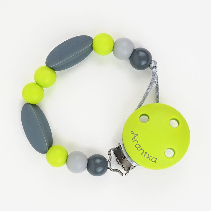 Cadenita Silicona Omega con nombre en el CLIP - Mikeko