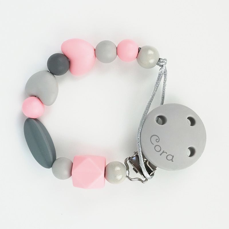 Cadenita Silicona Pandora Rosa con nombre en el CLIP - Mikeko