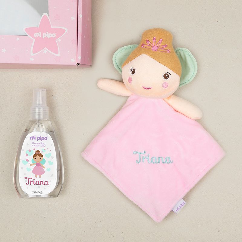Cajita Dou dou Hada Rosa y Colonia Personalizada - Mikeko