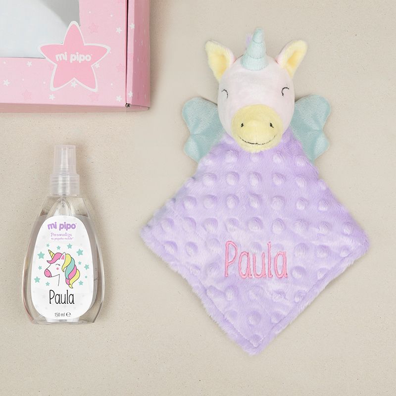 Cajita Dou dou Unicornio y Colonia Personalizada - Mikeko