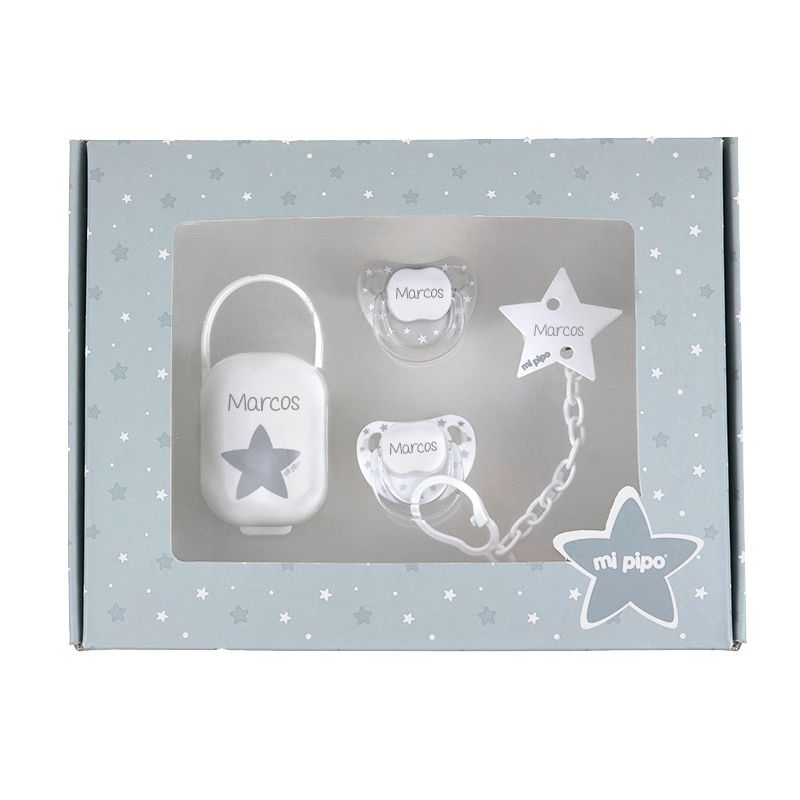 Cajita Mis Imprescindibles Gris Personalizada - Mikeko