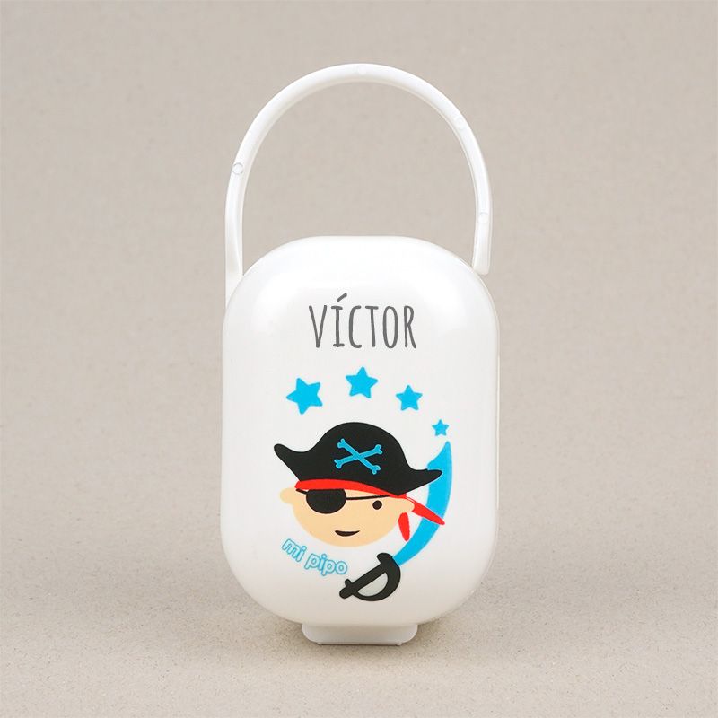 Cajita Portachupetes Pirata Personalizada - Mikeko