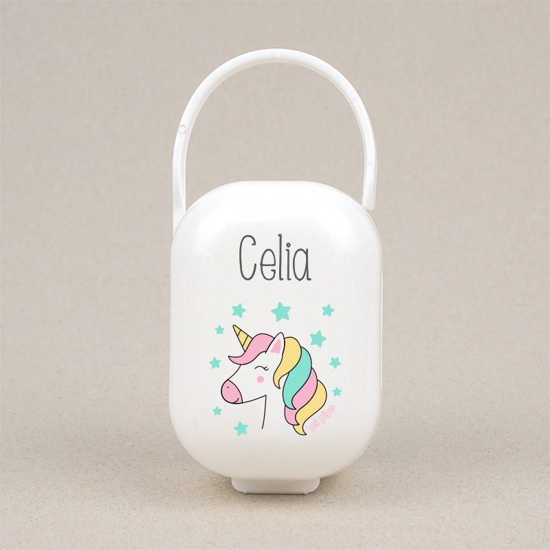 Cajita Portachupetes Unicornio Personalizada - Mikeko