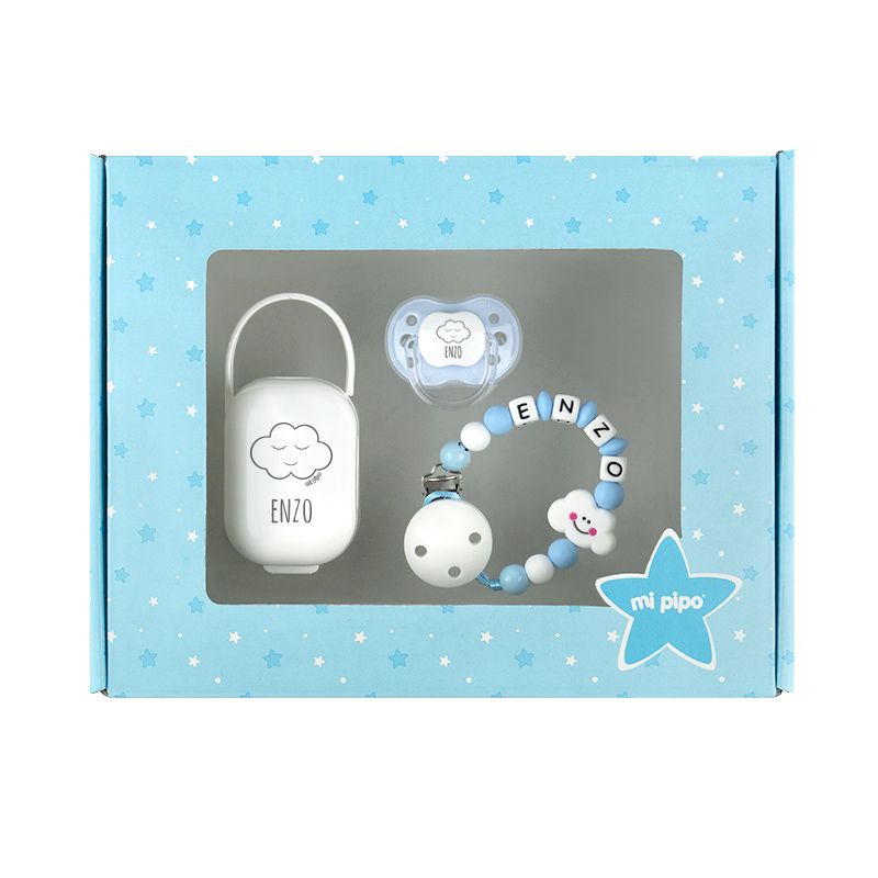 Cajita Top Nube Azul Personalizada - Mikeko