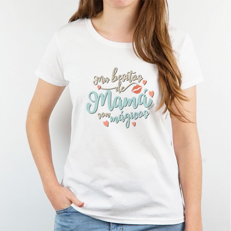 Camiseta o Sudadera Divertida Mis besitos de Mamá son mágicos - Mikeko