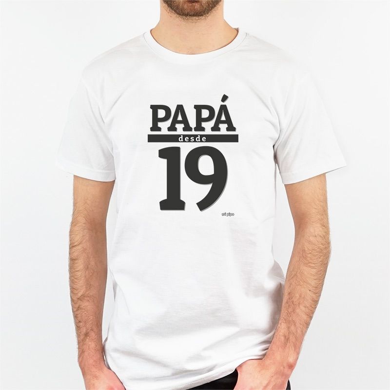 Camiseta o Sudadera Personalizada Papá desde (año nacimiento hijo) - Mikeko