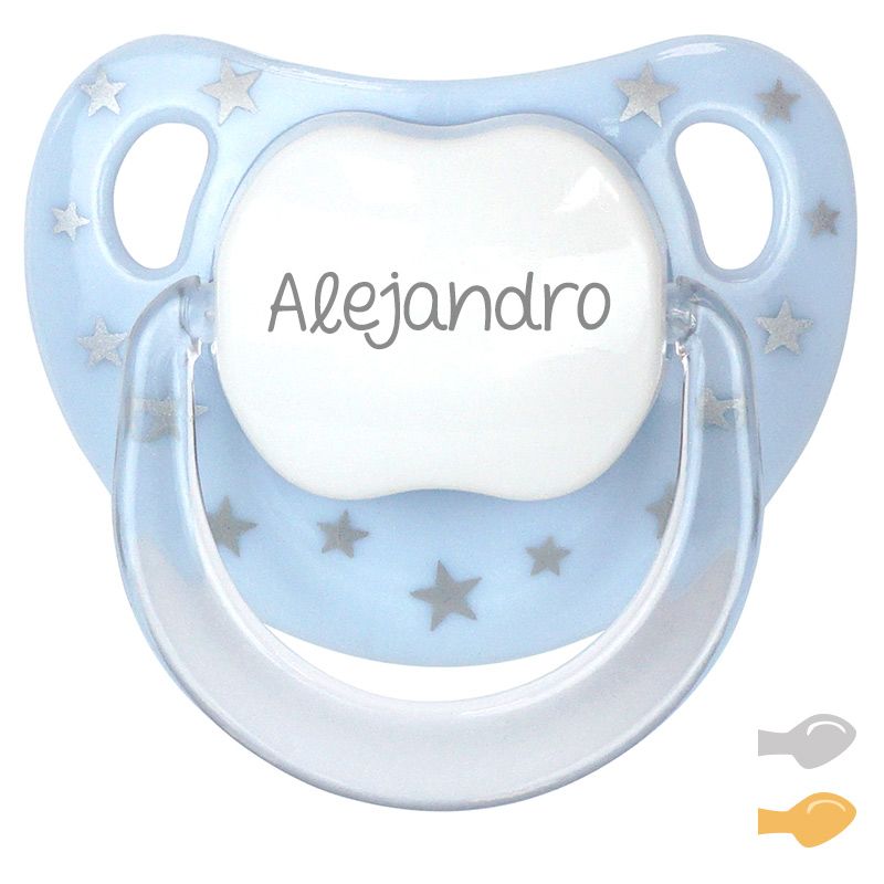 Chupete Baby Chic Azul Personalizado - Mikeko