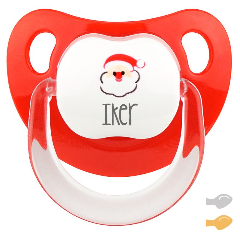 Chupete Baby Deco Papá Noel personalizado - Mikeko
