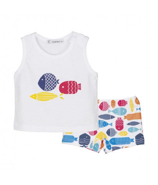 Conjunto Baño Calamaro Peces Niño - Mikeko