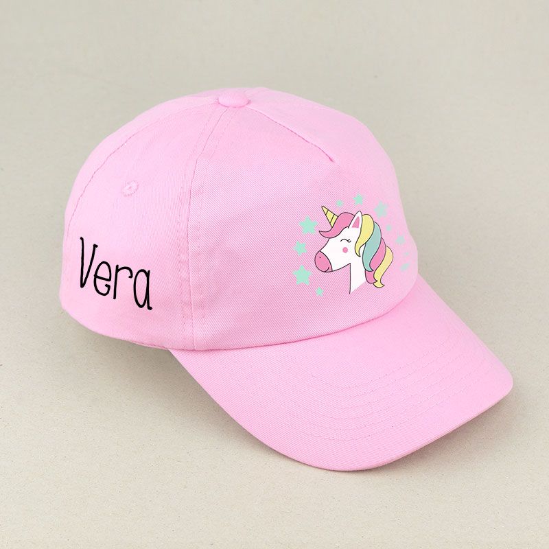 Gorra Junior Unicornio Rosa personalizada - Mikeko